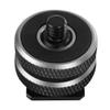 Haofy 3/8 to 1/4 Screw Adapter Double Cold Shoe Mount, Aluminum Alloy Flash Mount Hot Shoe view 3