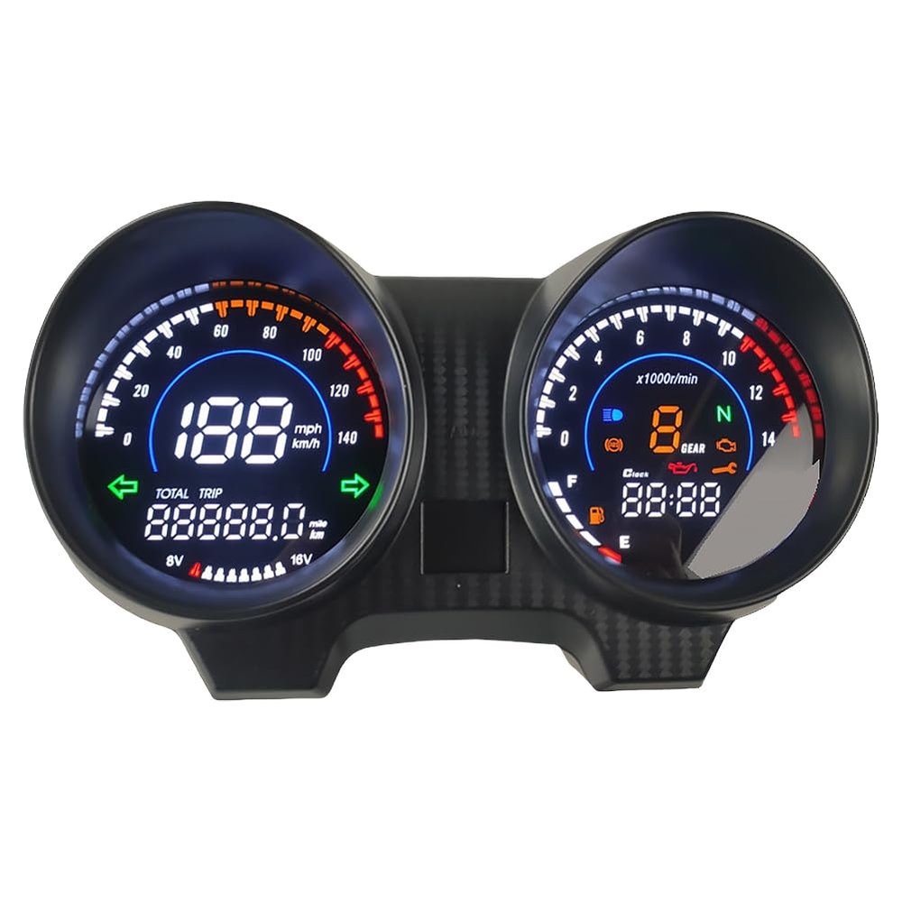 Odometer fuel meter rpm counter Fuel Gauge MPH/KMH Motorcycle Digital Odometer For Brazil For TITAN 150 For CG150 Fan150