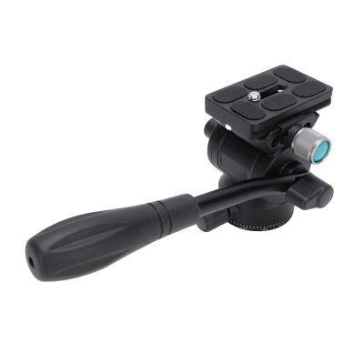 AUNMAS Tripod Fluid Head, 360 Panorama Metal Camera Tripod with Steel Handle for Home Camping Travelling