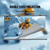 84 inch Wall Ceiling Mounted Projecteur Screen, Support Dual Sided Projection Screen for Home Theater, Open-Air Cinema, Camping view 4
