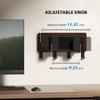 AFOOYO Universal Laptop Wall Mount Holder, Adjustable Metal Desk Organizer with Hooks | Ventilated Cooling & Anti-Scratch Pads | Compatible with 10-17.3 inch Laptop, Tablet, Keyboard, Router, Modem view 3