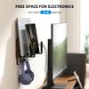 AFOOYO Universal Laptop Wall Mount Holder, Adjustable Metal Desk Organizer with Hooks | Ventilated Cooling & Anti-Scratch Pads | Compatible with 10-17.3 inch Laptop, Tablet, Keyboard, Router, Modem view 4