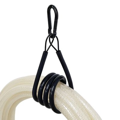 4 Pack Heavy Duty Extension Cord Organizer, Water-Resistant Perfect for Outdoor, Storage Straps for Tool, Hose, Rope, Cable Wrap Loops for Shed, RV and Garage Organization, Black 32in
