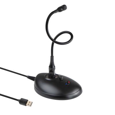 Gooseneck Xlr Microphone, Usb Conference Mic With One-Touch Mute, 360 Pickup For Desktop, Plug & Play