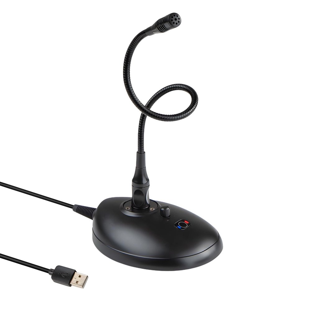 Gooseneck Xlr Microphone, Usb Conference Mic With One-Touch Mute, 360 Pickup For Desktop, Plug & Play
