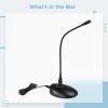 Gooseneck Xlr Microphone, Usb Conference Mic With One-Touch Mute, 360 Pickup For Desktop, Plug & Play view 4