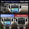 4Core 4G+64G Car Stereo for Toyota Highlander 2000-2007, 9" Incell Touchscreen, Wireless CarPlay Android Auto, 5GWiFi GPS Bluetooth FM RDS EQ USB SWC Backup Camera view 2