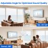 Yibracki Metal Speaker Ceiling Mount for Sonos Five & Play 5 Gen 2 Speaker Mount - Tilt & Swivel Adjustable Bracket for Sonos Play:5 & Sonos 5 Ceiling Mount for Surround Sound, White view 3