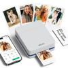 Nelko PP01 Instant Smartphone Photo Printer, Portable Mini Color Wireless Mobile Printer, Sticky-Back Photos, Bluetooth Compatible with iOS & Android Devices, Fun Editing App, Beige view 1
