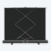 72 80 92 inch Mobile Floor Pull Up Projection Screen, 3D 4K Ultra HD Retractable Movie Screen for School Home Theatre Cinema Office(92"(16:9)) view 3