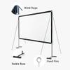100/120in Portable Outdoor Projection Screen with Stand, 16:9 3D 4K Ultra HD Movie Screen, Anti-Crease for Home Theater Camping(100"(16:9)) view 4