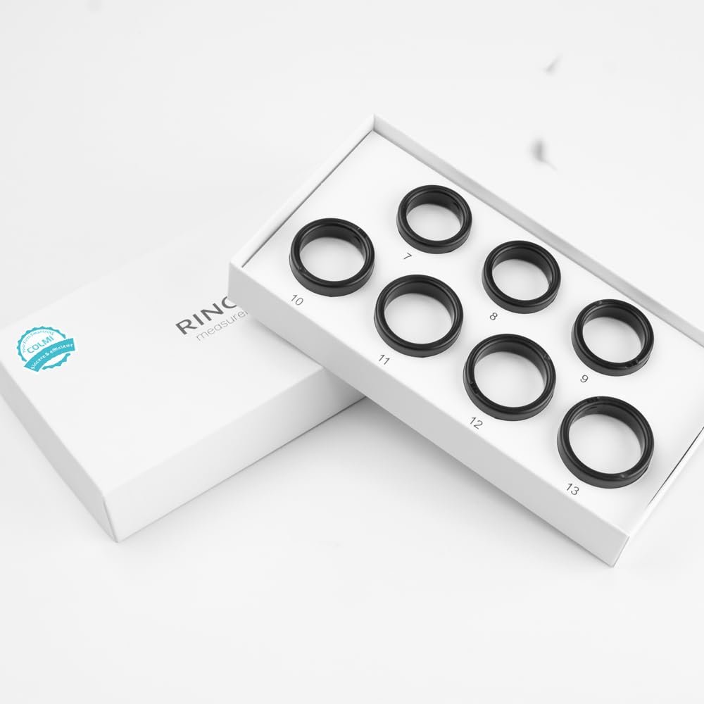 COLMI R02 Smart Ring, a Smart Ring for Women and Men, Supports Heart Rate, Blood Oxygen, Sleep Health Monitoring, Size First Sizing Kit. (Includes Ring Sizer Only)