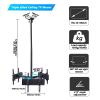 Triple Sided Ceiling TV Mount, Adjustable Height Telescoping Tilt and Swivel Triple Screen TV Ceiling Mount for Commercial view 2