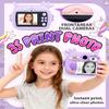 Kids Camera Instant Print, 1080P Kids Instant Cameras with Photo Printing and Fun Learning, Christmas Stuffers Birthday Gifts for Girls Age 3-12, Portable Toy for 3 4 5 6 7 8 9 10 Girls Boys, Purple view 2
