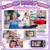 Kids Camera Instant Print, 1080P Kids Instant Cameras with Photo Printing and Fun Learning, Christmas Stuffers Birthday Gifts for Girls Age 3-12, Portable Toy for 3 4 5 6 7 8 9 10 Girls Boys, Purple view 3