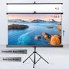 60 72 84 100 inch Manual Pull Up Projection Screen with Tripod Stand, 4K Ultra HD Movie Screen for Outdoor Theater Home Backyard(60 Inch) view 3
