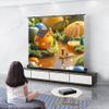 60 72 80 84 100 inch Manual Retractable Projection Screen, Floor Pull Up Scissor Backed Movie Screen for Home Theate Outdoor Indoor(84 inch) view 2