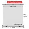 60 72 80 84 100 inch Manual Retractable Projection Screen, Floor Pull Up Scissor Backed Movie Screen for Home Theate Outdoor Indoor(84 inch) view 3