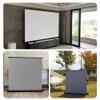 60 72 80 84 100 inch Manual Retractable Projection Screen, Floor Pull Up Scissor Backed Movie Screen for Home Theate Outdoor Indoor(84 inch) view 4