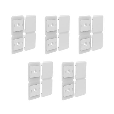 5Pcs Quick Release Reusable Adhesive Cord Clip Cable Organization Fixing Holder for Desk Wall Electronics Kitchen Cable Management