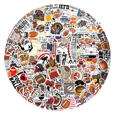 100Pcs American Football Rugby Stickers Pack - Waterproof Stickers for Party Favors,Gifts,Scrapbooking,Laptop,Water Bottles,Skateboards,Mobile Phone SPJHSL
