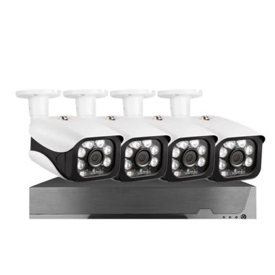JUCFRDNJ 5MP CCTV Camera Security System Kit POE 4K 8CH NVR Set Outdoor Waterproof IP Bullet Camera Video Surveillance Kit 4CH(None,4K 8CH NVR 4PCS CAM_EU Plug)