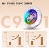 HOTT C901 CD Player Portable,Kpop Album CD Players with Bluetooth 5.3 Anti Skipping cd Player Rechargeable 1800mAh with Support TF Card/12 Astrology Signs/RGB Light Small CD Players for Car Travel view 3