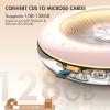 HOTT C901 CD Player Portable,Kpop Album CD Players with Bluetooth 5.3 Anti Skipping cd Player Rechargeable 1800mAh with Support TF Card/12 Astrology Signs/RGB Light Small CD Players for Car Travel view 4