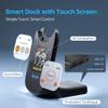 Blucalm Wireless Headset with Mic for Work - V5.4 Headset with Noise Canceling, PC Headphones with Mic Mute & USB Dongle, Smart Dock with Touch Screen for Work from Home, Teams, Zoom view 4