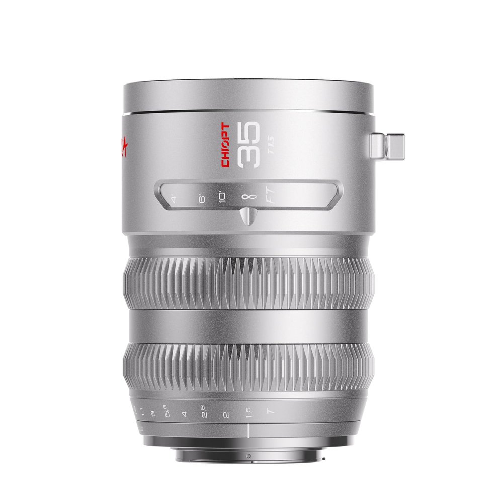 CHIOPT Aura 35mm T1.5 Full Frame Cine Lens, Manual Focus Cinema Prime with Low Distortion, Lightweight L-Mount Camera Lens for Filmmakers