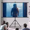 60 72 84 inch Indoor Projector Screen with Tripod Stand, 4K HD Outdoor Movie Screen, Easy Setup for Home Theater, Cinema, Camping(72"(16:9)) view 4