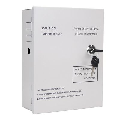 AccessShield - Power supply box, DC12V 5A emergency supply control system with keys for access control and intercom