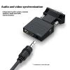HDTV to VGA Adapter Converter Output Computer Set Top Box Connector Dongle for Laptop PC Monitor Projector 3.5mm Cable VGA to HDTV Converter view 3