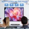 DVD Player for TV, Region-Free DVD CD Player for Home with HDMI RCA Output USB Input, Plays All Regions and Multi-Format, 1080P HD Compact DVD Player for Family Movies, Built-in PAL NTSC (White 168) view 2