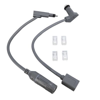 2PCS SPX Plug to RJ45 Adapter, Male to Female Connector Easy Install Cable Extension Adapter for Gen 2 Dish Antenna and Router