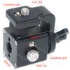 Rotating Pan Tilt Bracket Monitor Bracket, Adjustable Back and Forth Tripod Mount Ball Head DSLR Camera Arca Swiss Compatible with Locating Pins 3/8" 1/4" Fixed Screws (RED) view 2