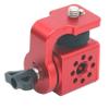 Rotating Pan Tilt Bracket Monitor Bracket, Adjustable Back and Forth Tripod Mount Ball Head DSLR Camera Arca Swiss Compatible with Locating Pins 3/8" 1/4" Fixed Screws (RED) view 3