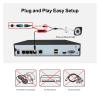 JUCFRDNJ 4MP H.265 Video Surveillance POE Camera System Kit Face Detection 4CH/8CH IP Security NVR Set Waterproof Metal Case CCTV Camera(2T,8 Cameras add NVR) view 4