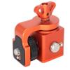 Rotating Pan Tilt Bracket Monitor Bracket, Adjustable Back and Forth Tripod Mount Ball Head DSLR Camera Arca Swiss Compatible with Locating Pins 3/8" 1/4" Fixed Screws (Orange) view 1