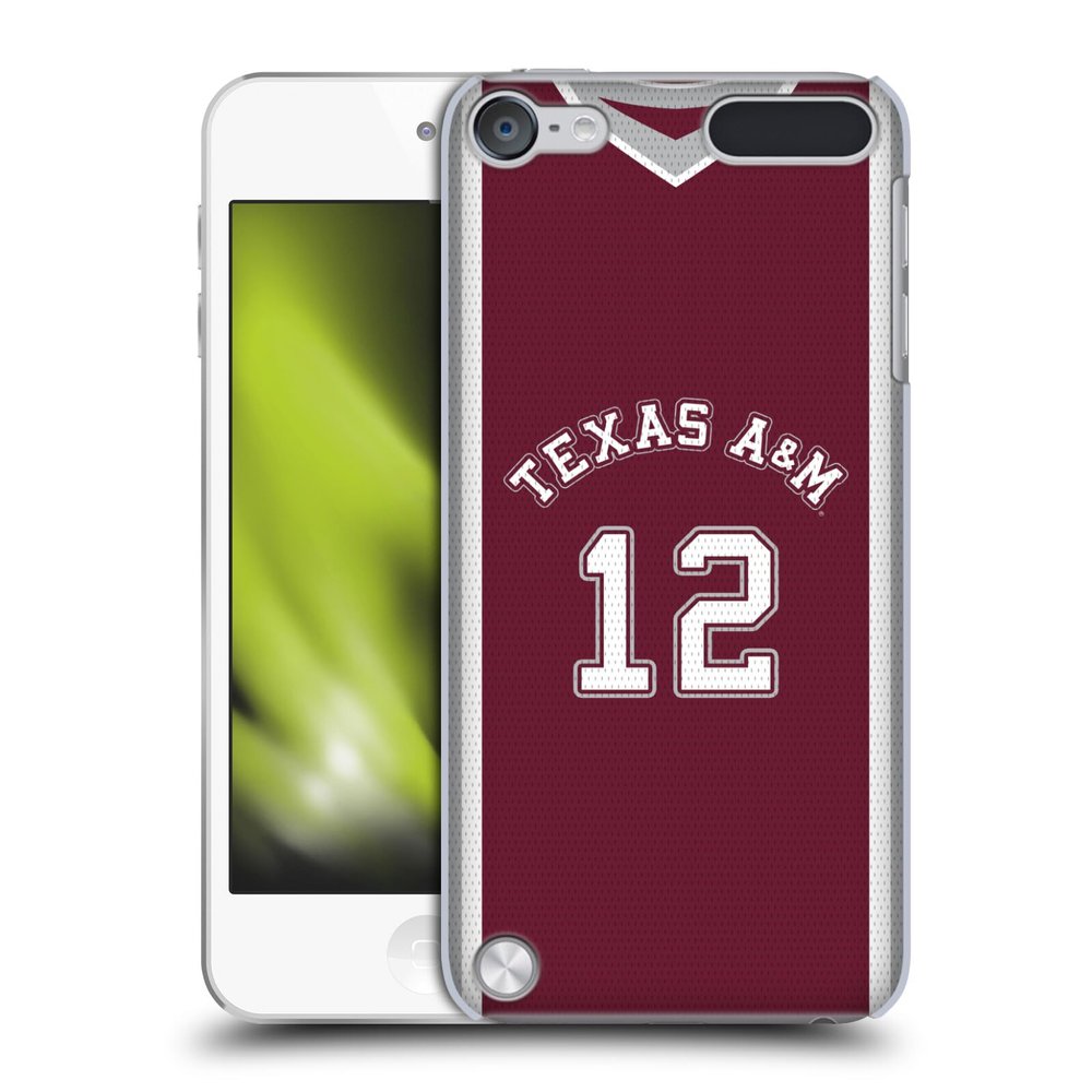 Head Case Designs Officially Licensed Texas A&M University TAMU Basketball Jersey Hard Back Case Compatible with Apple iPod Touch 5G 5th Gen