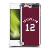 Head Case Designs Officially Licensed Texas A&M University TAMU Basketball Jersey Hard Back Case Compatible with Apple iPod Touch 5G 5th Gen view 1