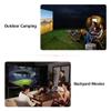 100 inch Foldable Portable Projector Screen, Indoor Outdoor 3D 4K Movie Screen with Stand for Theater, Backyard, Cinema view 3