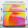 60/72/80/92in 4K HD Movie Screen with Adjustable Height, 3D Ultra HD Floor Pull Up Scissor Backed Projector Screen for Outdoor Indoor(72 Inch) view 4