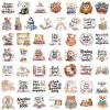 100Pcs Cute Reading Stickers - Vinyl Waterproof Animal Book Stickers for Water Bottles, Laptop -Bookish Decals Motivational Classroom Rewards & Library Favors for Book Lovers view 3