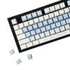 YMDK 143 Keys Snow Future Keycaps Little Snowman Cute Minimalist Style Cherry Profile Dye Sub Custom Keycap for 75/87/98/104/108 MX Mechanical Keyboard view 1