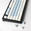 YMDK 143 Keys Snow Future Keycaps Little Snowman Cute Minimalist Style Cherry Profile Dye Sub Custom Keycap for 75/87/98/104/108 MX Mechanical Keyboard view 4