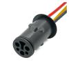 3Pin 1.5mm 1-926554-1 TE Car Wiring Harness Round Protective Cover Plastic Shell DJ3031-1.5-11 21(3 Pin Female,10 Pcs) view 1