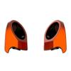 Advanblack Whiskey Neat 6.5 Inch King Tour Trunk Pack Rear Speaker Pods Rear Speakers Fits for Harley Touring Electra Glide Street Glide Road Glide Ultra Limited Tri Glide 2014-2025, Left and Right view 1