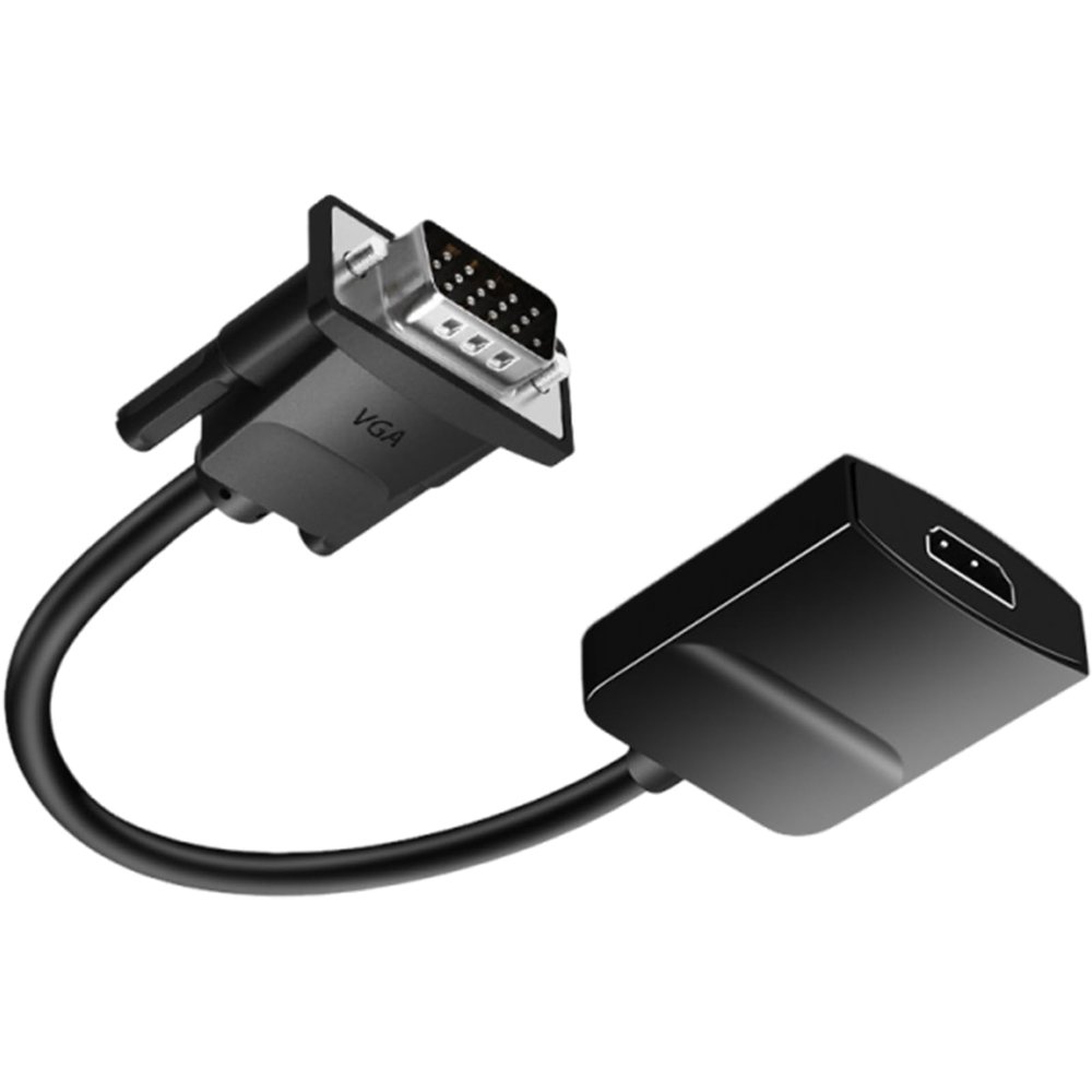 Compactly VGA Hdmis Video Converters Plugs and Play USB Powered Supports 1080P Signals Transfer PC to TVs Connecting PC VGA to Hdmis Adapter for HDTV