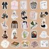 50 PCS Clean Stickers for Woman, Waterproof Aesthetic Stickers for Water Bottles,Laptop Scrapbook Journaling Phone Decorative Decals for Adults view 4